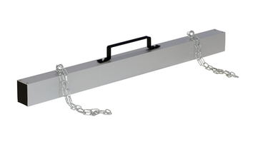 Heavy Duty Hanging Magnetic Sweepers 3-1/16 In. x 48 In. x 6-3/4 In. 55 Lb. Capacity Silver